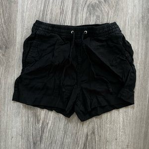 H&M Women's Linen Black Summer/Beach/Pool Shorts